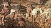 LUINI, Bernardino Girls Bathing sfg oil on canvas